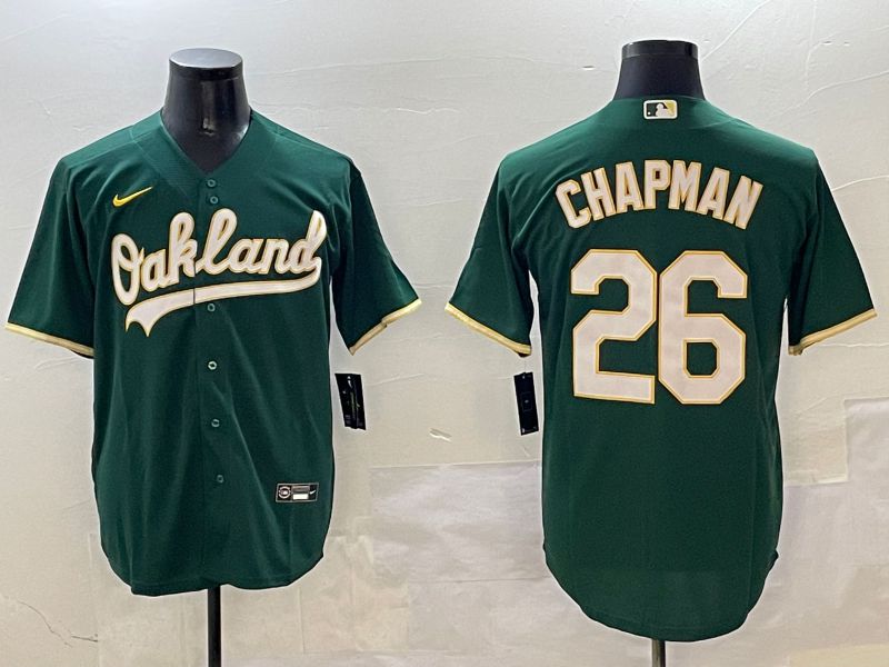 Men Oakland Athletics #26 Chapman Green Game 2025 Nike MLB Jersey style 1->oakland athletics->MLB Jersey